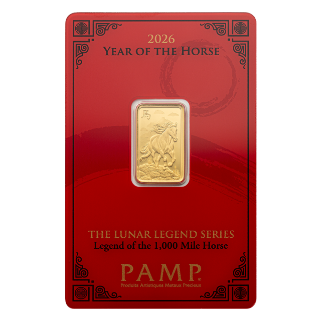 瑞士PAMP-生肖系列2026馬年-5克