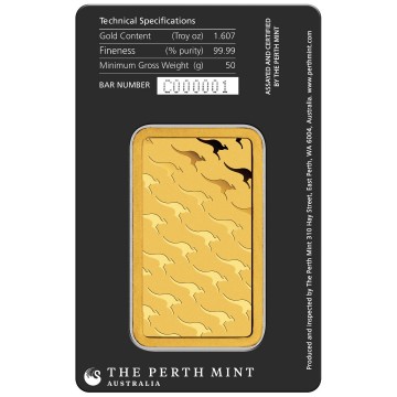 澳洲伯斯PERTH-經典袋鼠-50克金條