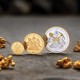 澳洲伯斯PERTH-澳洲首次淘金熱175週年紀念版-1盎司鍍金精製銀幣