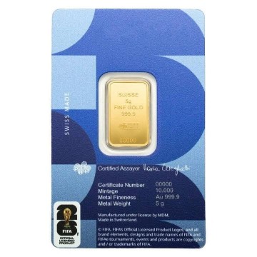 瑞士PAMP-官方授權2026超級盃足球FIFA-5克