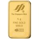 瑞士PAMP-新加坡雄獅-5克